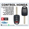 Honda Accord Sport LX Civic Llave Remoto 313.8 Mhz MLBHLIK6-1T