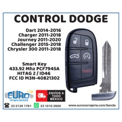 Keyless Llave Smart Chrysler 300 Dodge Charger Dart 433 Mhz M3N-40821302