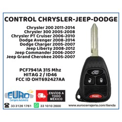 Llave Remoto Chrysler Jeep Dodge 315 Mhz OHT692427AA