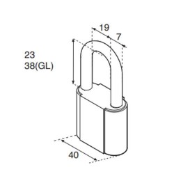 CANDADO METALICO 6 40 mm BLIS