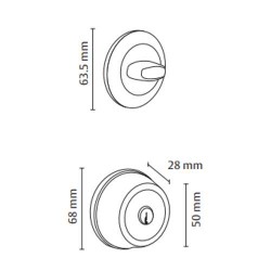 CERROJO SEGURIDAD LL-M 60mm T60