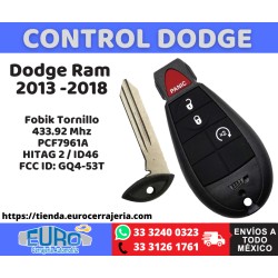 Dodge Ram 2013 -2018 Remoto Fobik 3+1btn