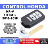 HR-V FIT EX-L Honda Llave Smart ID47 NCF2952X 313.8Mhz