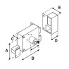 Cerradura Sobreponer AS-725 Izquierda (Caja)