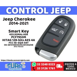 Jeep Cherokee GQ4-54T Llave Smart Key 433Mhz