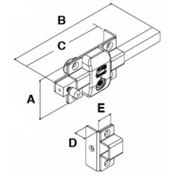 CERRADURA SOBREPONER BARRA X-900 ES DERECHA BLI