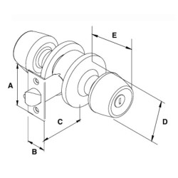 CERRADURA RECAMARA PERILLA BRANDY PHILLIPS