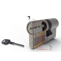 Cilindro 100 mm llave llave Seguridad STR3070L