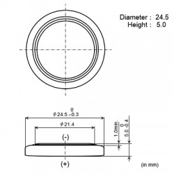 PILA MONEDA CR2450 LI 3V